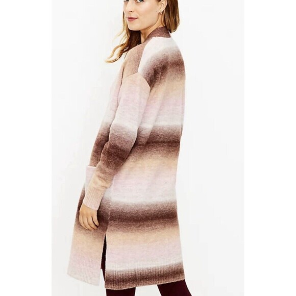 LOFT Ombré Pocket Open‎ Cardigan Size Small - Picture 8 of 9